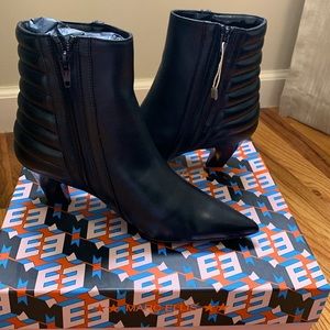 Mars Ellis Black Heeled Booties